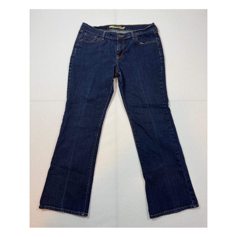 Old Navy The Sweetheart Jeans Women 12 Short Dark Wash Bootcut Mid Rise Stretch